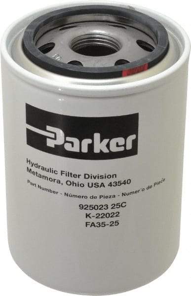 Parker - 25 Micron Rating, Spin On Breather - Industrial Tool & Supply
