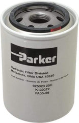 Parker - 25 Micron Rating, Spin On Breather - Industrial Tool & Supply
