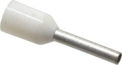 ACI - 20 AWG, Partially Insulated, Crimp Electrical Wire Ferrule - 8mm Long x 1-1/2mm Diameter Pin, 14.4mm Overall Length - Industrial Tool & Supply