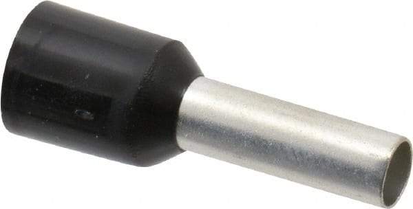 ACI - 10 AWG, Partially Insulated, Crimp Electrical Wire Ferrule - 12mm Long x 3.9mm Diameter Pin, 20mm Overall Length - Industrial Tool & Supply