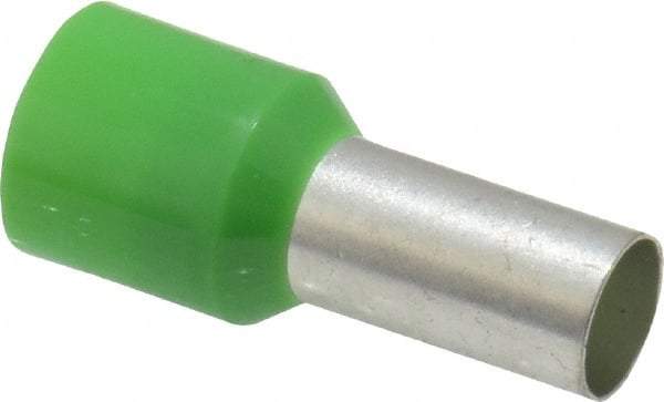 ACI - 6 AWG, Partially Insulated, Crimp Electrical Wire Ferrule - 12mm Long x 6.2mm Diameter Pin, 22.2mm Overall Length - Industrial Tool & Supply