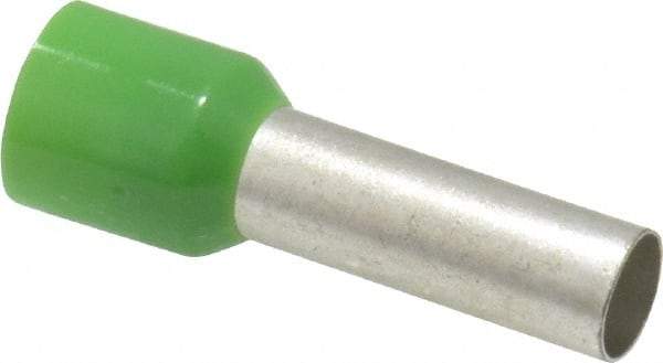 ACI - 6 AWG, Partially Insulated, Crimp Electrical Wire Ferrule - 18mm Long x 6.2mm Diameter Pin, 28.2mm Overall Length - Industrial Tool & Supply