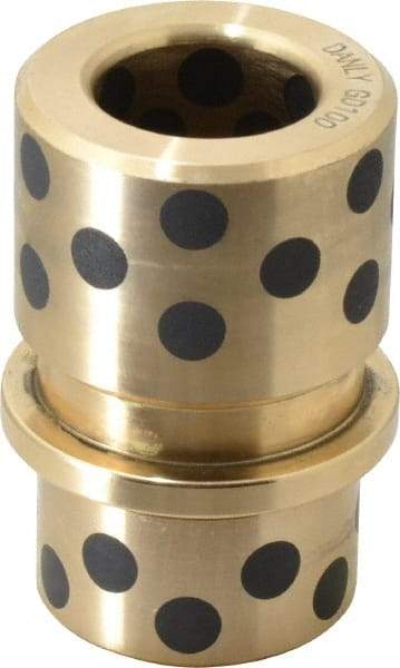 Dayton Lamina - 1" ID x 2-11/16" OAL, Cast Aluminum Bronze, Die & Mold Shoulder Bushing - Shoulder, 1-27/32" Bottom OD, 1-1/2" Top OD, 1-3/4" Under Collar, 1-3/4" Under Collar, 15/16" Above Collar - Industrial Tool & Supply