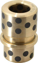 Dayton Lamina - 1" ID x 2-11/16" OAL, Cast Aluminum Bronze, Die & Mold Shoulder Bushing - Shoulder, 1-27/32" Bottom OD, 1-1/2" Top OD, 1-3/4" Under Collar, 1-3/4" Under Collar, 15/16" Above Collar - Industrial Tool & Supply