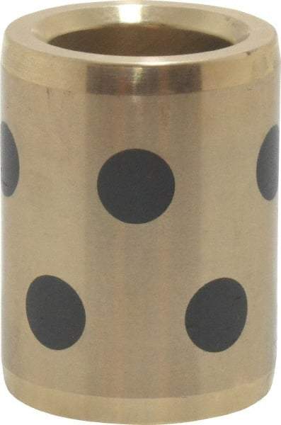 Dayton Lamina - 1-1/2" OAL, 3/4" ID, 1-1/8" Body Diam, Aluminum Bronze, Die & Mold Straight Friction Brushing - Press Fit, Self Lubricating - Industrial Tool & Supply