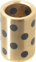 Dayton Lamina - 2" OAL, 1" ID, 1-3/8" Body Diam, Aluminum Bronze, Die & Mold Straight Friction Brushing - Press Fit, Self Lubricating - Industrial Tool & Supply