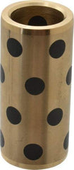 Dayton Lamina - 3" OAL, 1" ID, 1-3/8" Body Diam, Aluminum Bronze, Die & Mold Straight Friction Brushing - Press Fit, Self Lubricating - Industrial Tool & Supply