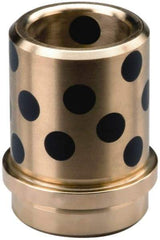 Dayton Lamina - 1-1/2" ID, 2-1/2" OAL, Die & Mold Shoulder Ejector Bushing - Press-Fit, Self-Lubricating, 2.0005" Body Diam, 2.177" Collar OD, 1-7/8" Above Collar, 5/8" Under Collar - Industrial Tool & Supply