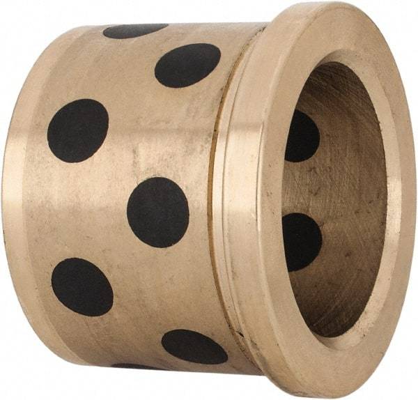 Dayton Lamina - 1-1/4" ID x 1-3/8" OAL, Aluminum Bronze, Die & Mold Shoulder Bushing - Shoulder, 1-5/8" Bottom OD, 1-5/8" Top OD, 1.8" Collar OD, 1-3/16" Above Collar - Industrial Tool & Supply