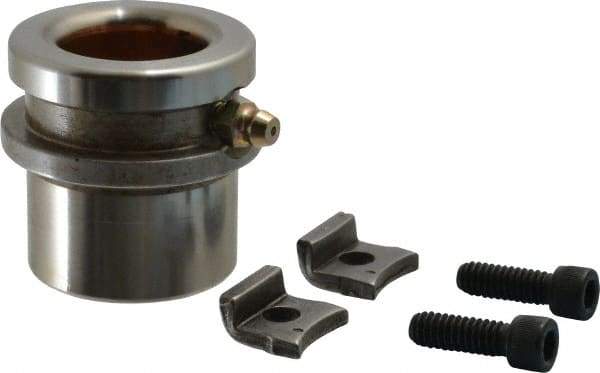 Dayton Lamina - 1" ID x 1-3/4" OAL, Steel, Bronze Plated Die & Mold Shoulder Bushing - Short Shoulder, 1.72" Bottom OD, 1-1/2" Top OD, 1.845" Collar OD, 13/16" Under Collar, 15/16" Above Collar - Industrial Tool & Supply