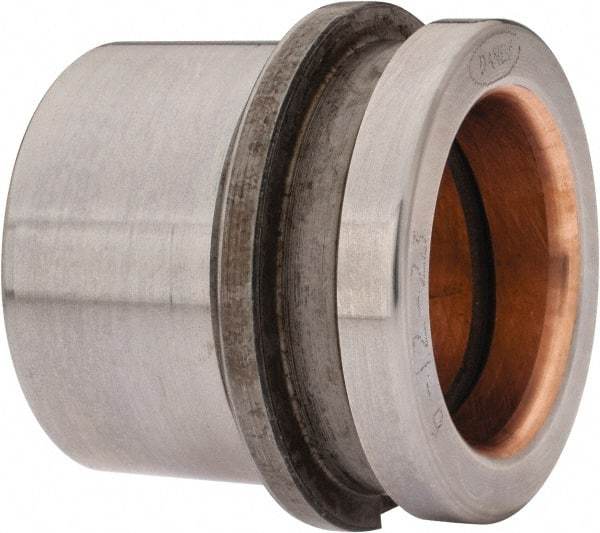 Dayton Lamina - 1-1/2" ID x 2" OAL, Steel, Bronze Plated Die & Mold Shoulder Bushing - Short Shoulder, 2.19" Bottom OD, 2" Top OD, 2.345" Collar OD, 13/16" Under Collar, 1-3/16" Above Collar - Industrial Tool & Supply