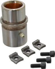 Dayton Lamina - 1-1/4" ID x 3-1/8" OAL, Steel, Bronze Plated Die & Mold Shoulder Bushing - Shoulder, 1.94" Bottom OD, 1-3/4" Top OD, 2.095" Collar OD, 2" Under Collar, 1-1/8" Above Collar - Industrial Tool & Supply