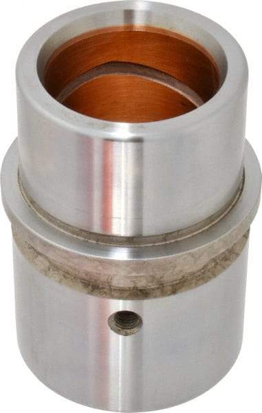 Dayton Lamina - 1-1/2" ID x 3-3/16" OAL, Steel, Bronze Plated Die & Mold Shoulder Bushing - Shoulder, 2.19" Bottom OD, 2" Top OD, 2.345" Collar OD, 2" Under Collar, 1-3/16" Above Collar - Industrial Tool & Supply