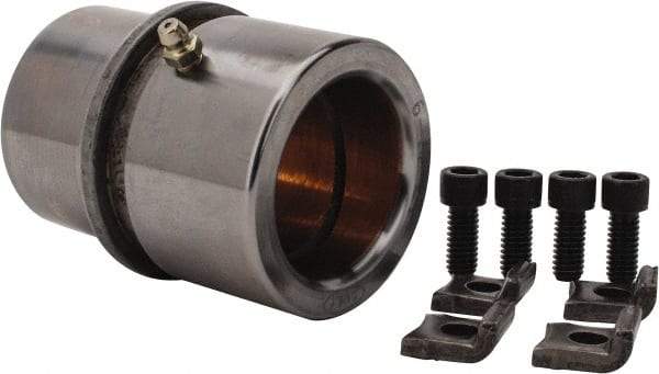 Dayton Lamina - 1-3/4" ID x 3-3/8" OAL, Steel, Bronze Plated Die & Mold Shoulder Bushing - Shoulder, 2-1/2" Bottom OD, 2-1/4" Top OD, 2.658" Collar OD, 2" Under Collar, 1-3/8" Above Collar - Industrial Tool & Supply