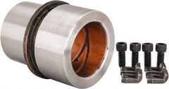 Dayton Lamina - 2" ID x 3-5/8" OAL, Steel, Bronze Plated Die & Mold Shoulder Bushing - Shoulder, 2.909" Bottom OD, 2-1/2" Top OD, 3.064" Collar OD, 2" Under Collar, 1-5/8" Above Collar - Industrial Tool & Supply