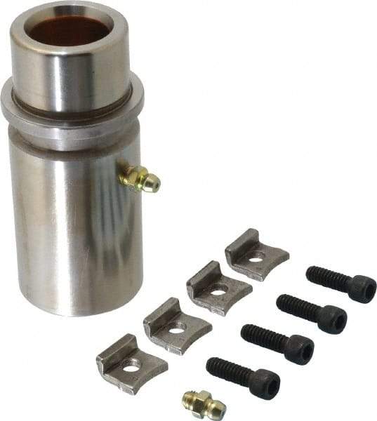 Dayton Lamina - 1" ID x 3-15/16" OAL, Steel, Bronze Plated Die & Mold Shoulder Bushing - Extra Long Shoulder, 1.72" Bottom OD, 1-1/2" Top OD, 1.845" Collar OD, 3" Under Collar, 15/16" Above Collar - Industrial Tool & Supply