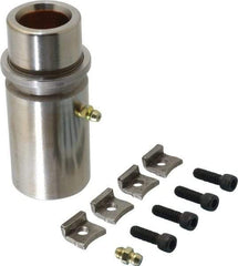 Dayton Lamina - 1" ID x 3-15/16" OAL, Steel, Bronze Plated Die & Mold Shoulder Bushing - Extra Long Shoulder, 1.72" Bottom OD, 1-1/2" Top OD, 1.845" Collar OD, 3" Under Collar, 15/16" Above Collar - Industrial Tool & Supply