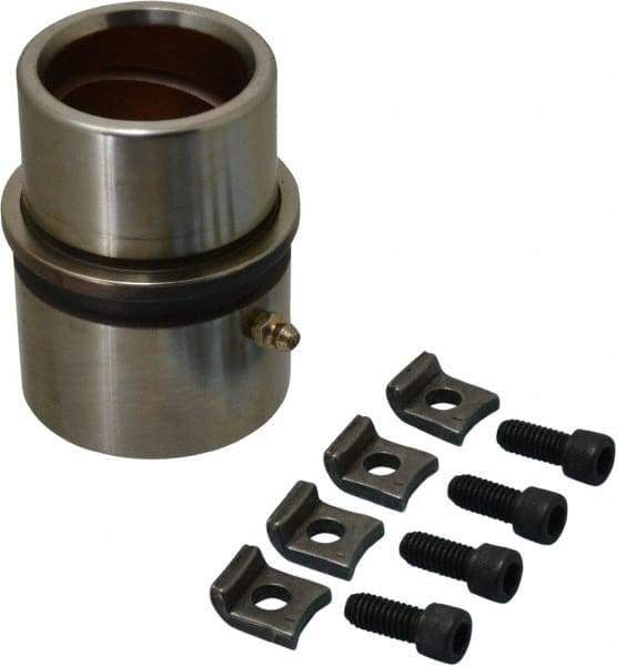 Dayton Lamina - 1-3/4" ID x 4-3/8" OAL, Steel, Bronze Plated Die & Mold Shoulder Bushing - Extra Long Shoulder, 2-1/2" Bottom OD, 2-1/4" Top OD, 2.658" Collar OD, 3" Under Collar, 1-3/8" Above Collar - Industrial Tool & Supply