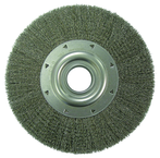 12 in. Diameter - 2 Arbor Hole - Crimped Steel Wire Straight Wheel - Industrial Tool & Supply