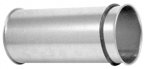 Made in USA - 6" ID Galvanized Duct Adjustable Nipple - 11" Long, 24 Gage - Industrial Tool & Supply