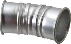 Made in USA - 4" ID Galvanized Duct 30° Elbow - 5.8" Long, 22 Gage - Industrial Tool & Supply