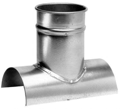 Made in USA - 10-10" ID Galvanized Duct Tap-In - 14" Long, 24 to 20 Gage - Industrial Tool & Supply