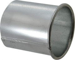 Made in USA - 4" ID Galvanized Duct Adapter - 4" Long, 22 Gage - Industrial Tool & Supply