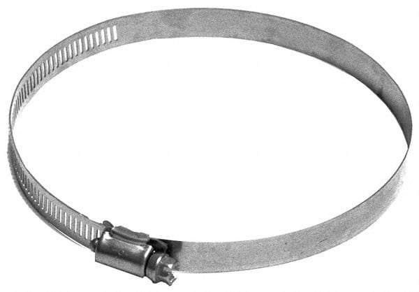 Made in USA - 5-1/2" ID Stainless Steel Duct Hose Clamp - 1/2" Long - Industrial Tool & Supply