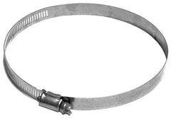 Made in USA - 5-1/2" ID Stainless Steel Duct Hose Clamp - 1/2" Long - Industrial Tool & Supply