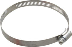 Made in USA - 4-1/2" ID Stainless Steel Duct Hose Clamp - 1/2" Long - Industrial Tool & Supply