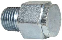 LDI Industries - 1/4 Thread, Steel, Zinc Plated, Filter Vent - 1-3/16" High, 3/4" Hex Flats Diam - Industrial Tool & Supply