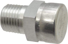 LDI Industries - 1/4 Thread, Aluminum, Protected Vent - 1-3/16" High, 3/4" Hex Flats Diam - Industrial Tool & Supply