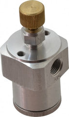1/8-27 Inlet Thread, Aluminum Body/Brass Nozzle, Oil Reservoir Spray Valve 20 psi Liquid Pressure, NPTF Inlet Thread