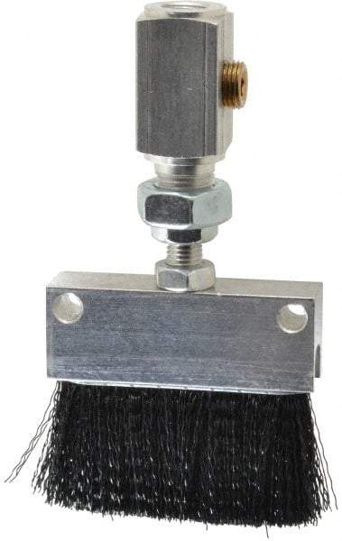 LDI Industries - 2-1/4" Long Brush, 2-1/4" Width/Diam, PTF Thread Oil Reservoir Lubrication Brushes - 1-5/32" Bristle Length, 250°F, 3" Length Under Mounting Thread, Straight Shank - Industrial Tool & Supply