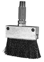 LDI Industries - 1-1/2" Long Brush, 1-1/2" Width/Diam, PTF Thread Oil Reservoir Lubrication Brushes - 1-5/32" Bristle Length, 250°F, 2-3/8" Length Under Mounting Thread, Straight Shank - Industrial Tool & Supply