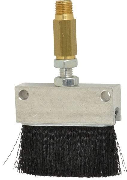 LDI Industries - 2-1/4" Long Brush, 2-1/4" Width/Diam, PTF Thread Oil Reservoir Lubrication Brushes - 1-5/32" Bristle Length, 250°F, 2-3/8" Length Under Mounting Thread, Straight Shank - Industrial Tool & Supply