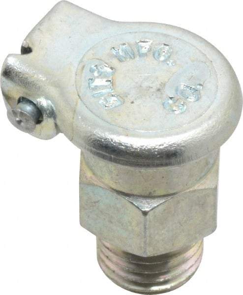 Gits - 1/4-32 Thread, Steel, Zinc Plated, Threaded One Piece, Straight Oil Hole Cover - 3/4" Drive Diam, 3/16" Drive Length, 9/16" Overall Height, 3/16" Thread Length, UNEF Thread - Industrial Tool & Supply