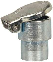 Gits - Steel, Zinc Plated, Shoulder Drive One Piece, Straight Oil Hole Cover - 0.503-0.505" Drive Diam, 1/2" Drive-In Hole Diam, 3/8" Drive Length, 13/16" Overall Height - Industrial Tool & Supply