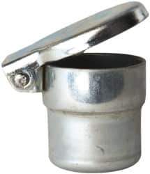 Gits - Steel, Zinc Plated, Shoulder Drive One Piece, Straight Oil Hole Cover - 0.878-0.880" Drive Diam, 7/8" Drive-In Hole Diam, 1/2" Drive Length, 1-1/16" Overall Height - Industrial Tool & Supply