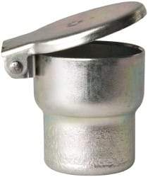 Gits - Steel, Zinc Plated, Shoulder Drive One Piece, Straight Oil Hole Cover - 1.003-1.005" Drive Diam, 1" Drive-In Hole Diam, 19/32" Drive Length, 1-5/16" Overall Height - Industrial Tool & Supply