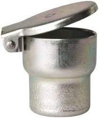 Gits - Steel, Zinc Plated, Shoulder Drive One Piece, Straight Oil Hole Cover - 1.003-1.005" Drive Diam, 1" Drive-In Hole Diam, 19/32" Drive Length, 1-5/16" Overall Height - Industrial Tool & Supply