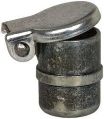 Gits - Steel, Zinc Plated, Beaded Drive One Piece, Straight Oil Hole Cover - 0.378-0.380" Drive Diam, 3/8" Drive-In Hole Diam, 7/32" Drive Length, 17/32" Overall Height - Industrial Tool & Supply