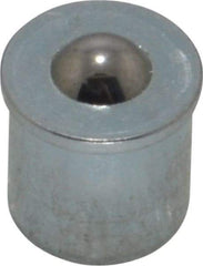 Gits - Steel, Zinc Plated, Plain Drive One Piece, Ball Valve Oil Hole Cover - 0.315-0.317" Drive Diam, 5/16" Drive-In Hole Diam, 5/16" Drive Length, 3/8" Overall Height - Industrial Tool & Supply