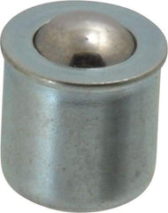 Gits - Steel, Zinc Plated, Plain Drive One Piece, Ball Valve Oil Hole Cover - 0378-0.380" Drive Diam, 3/8" Drive-In Hole Diam, 3/8" Drive Length, 15/32" Overall Height - Industrial Tool & Supply