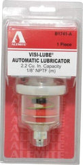 Alemite - 1.22 Ounce Reservoir Capacity, 1/8 NPTF Thread, Steel, Spring-Loaded, Grease Cup and Lubricator - -40 to 65.56°C Operating Temp, 0.15 to 0.24 Bar Operating Pressure - Industrial Tool & Supply