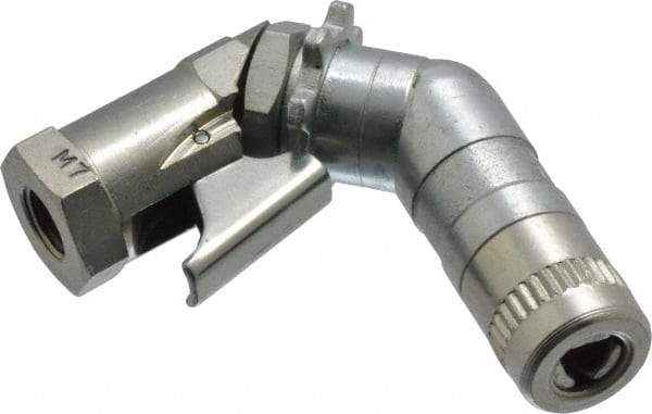 Alemite - 10,000 Operating psi, 3-1/2" Long, 1/8 Thread, Grease Gun Coupler - NPTF (F) Thread - Industrial Tool & Supply