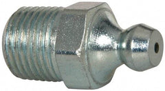 Alemite - 30° Head Angle, 1/8 NPTF Steel Leakproof Grease Fitting - 7/16" Hex, 1-7/32" Overall Height, 25/64" Shank Length, 5,000 Operating psi, Zinc Plated Finish - Industrial Tool & Supply