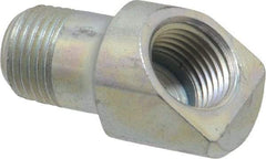 Alemite - 45° Head Angle, Grease Fitting Adapter - 1" Overall Height, 7/16" Shank Length - Industrial Tool & Supply