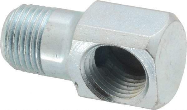 Alemite - 90° Head Angle, Grease Fitting Adapter - 1" Overall Height, 7/16" Shank Length - Industrial Tool & Supply