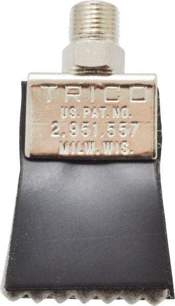 Trico - 1-1/4" Long Brush, 1-1/4" Width/Diam, NPT Thread Oil Reservoir Lubrication Brushes - 200°F, 2-5/16" Length Under Mounting Thread, Straight Shank - Industrial Tool & Supply